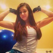 Teen muscle girl Fitness girl Brandi
